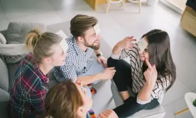 Group of friends having fun.