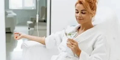 Woman in treatment.