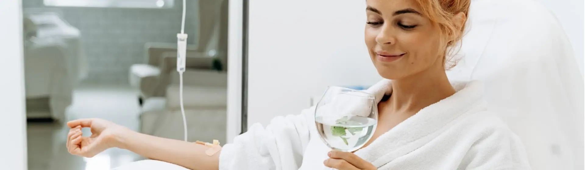 Woman in treatment.