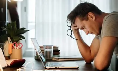 Frustrated man.