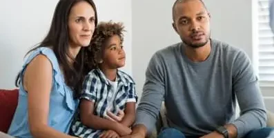 A family gathered together for therapy