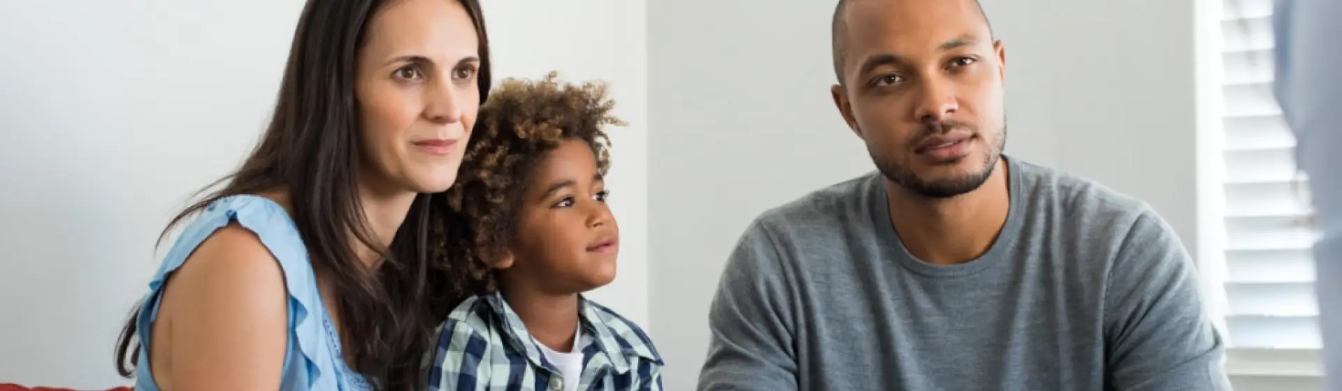 A family gathered together for therapy