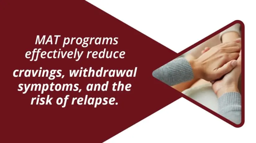 Medication-assisted treatment programs combine medications with other treatment options to manage withdrawal symptoms during recovery.