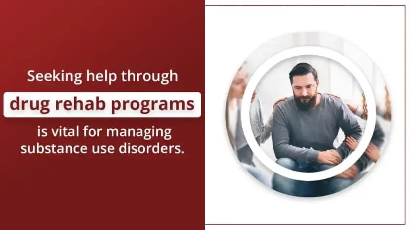 Image of man upset on couch. Seeking help through drug rehab programs is vital for managing substance use disorders.