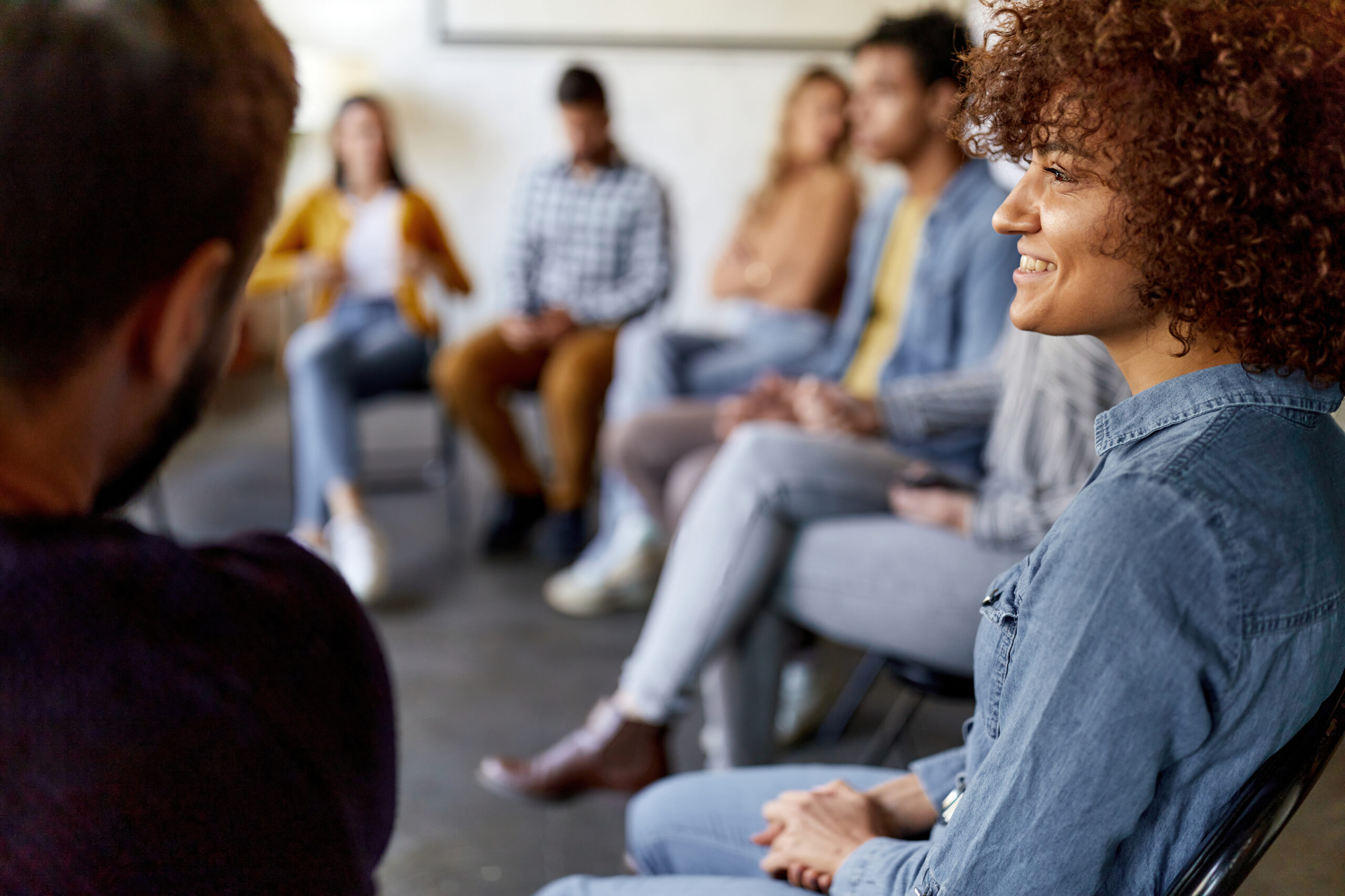 Outpatient group therapy session