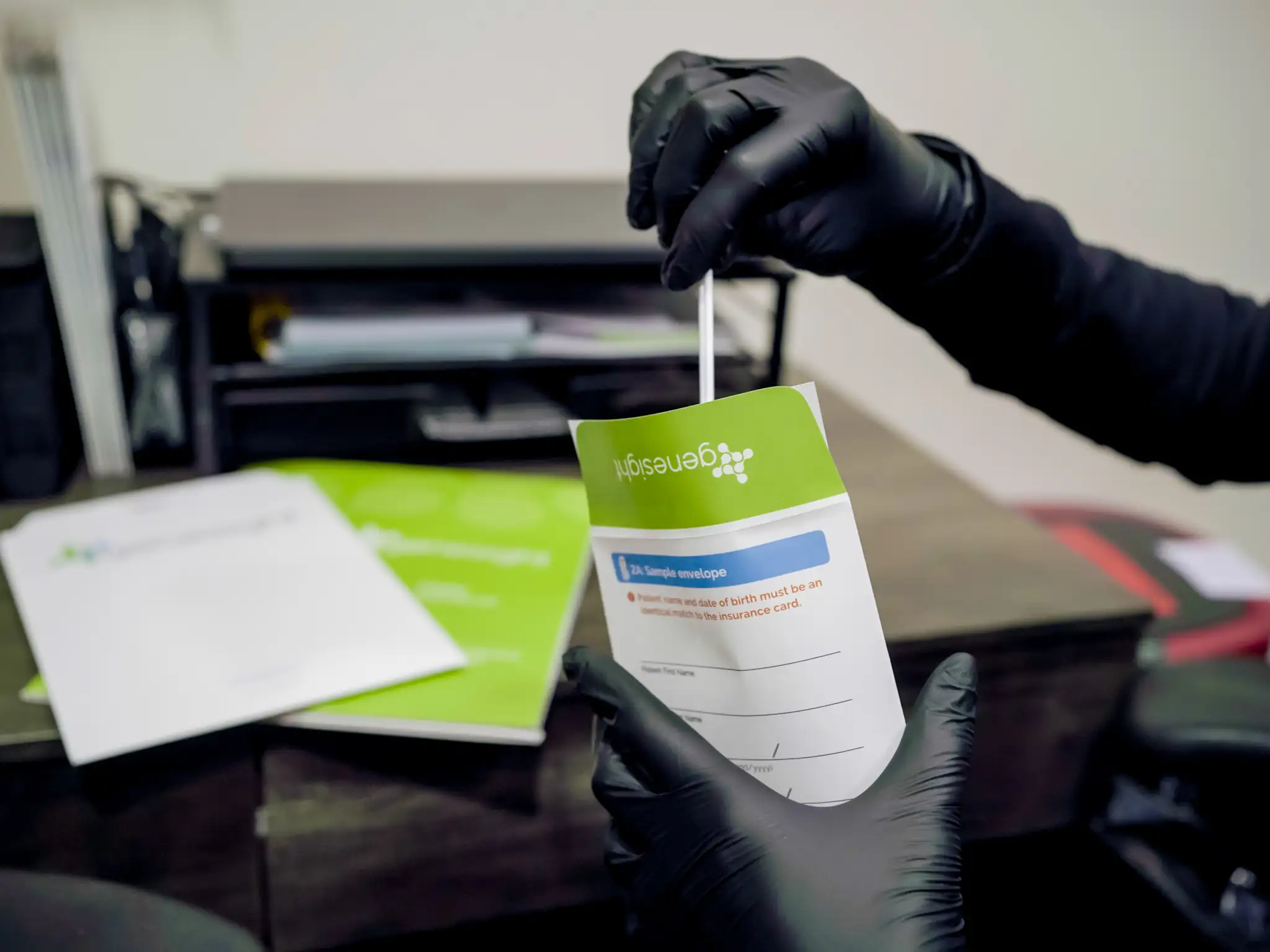 GeneSight genetic testing sample preparation.
