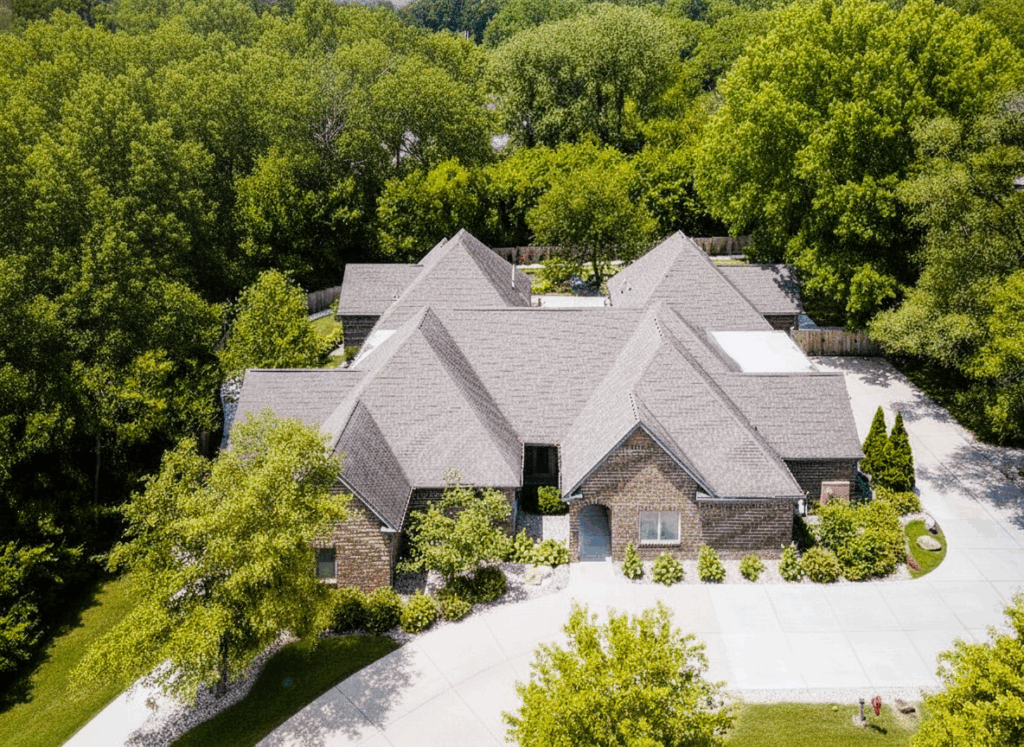 Aerial photo of the Indy rehab with homelike privacy