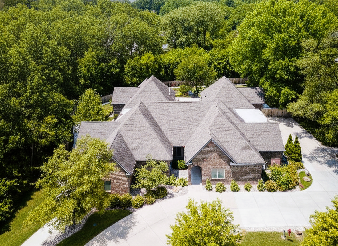 Aerial photo of the Indy rehab with homelike privacy