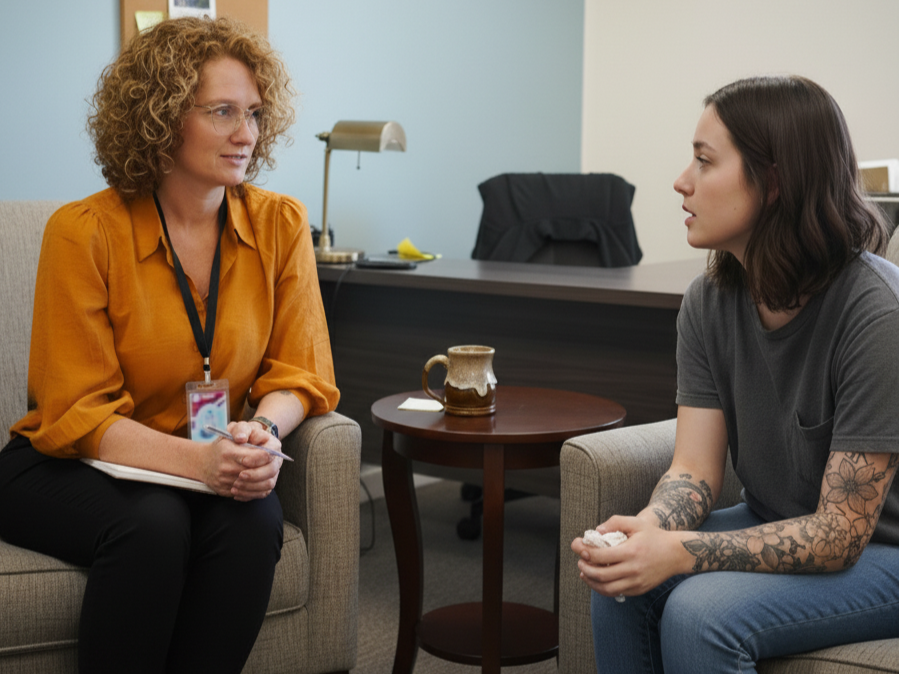 ICFR Therapist in an individual therapy session