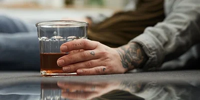 A person sitting alone with head in hands, representing mental health concerns and seeking support.
