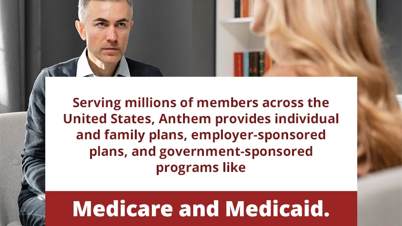 An image showing a question about Anthem's coverage for mental health therapy, focusing on insurance benefits and therapy services.