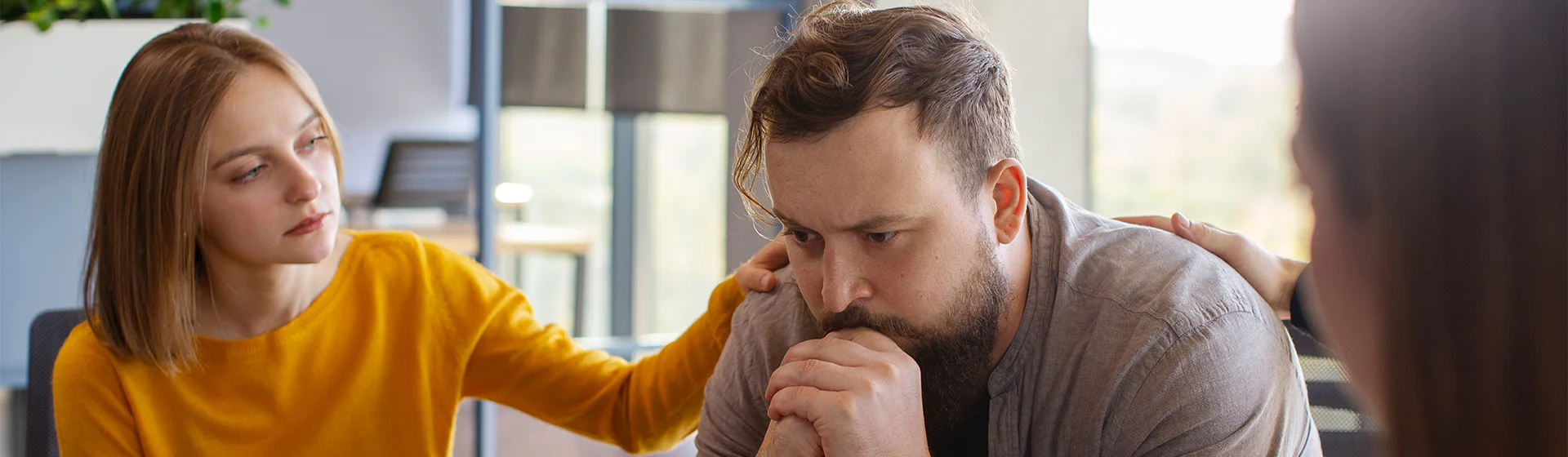 Image of a therapy session highlighting a holistic approach to mental health recovery through mindfulness, nature therapy, and emotional healing.