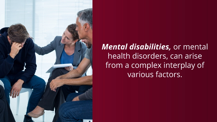 A diverse group discussing workplace accommodations for mental disabilities, emphasizing inclusivity and support.