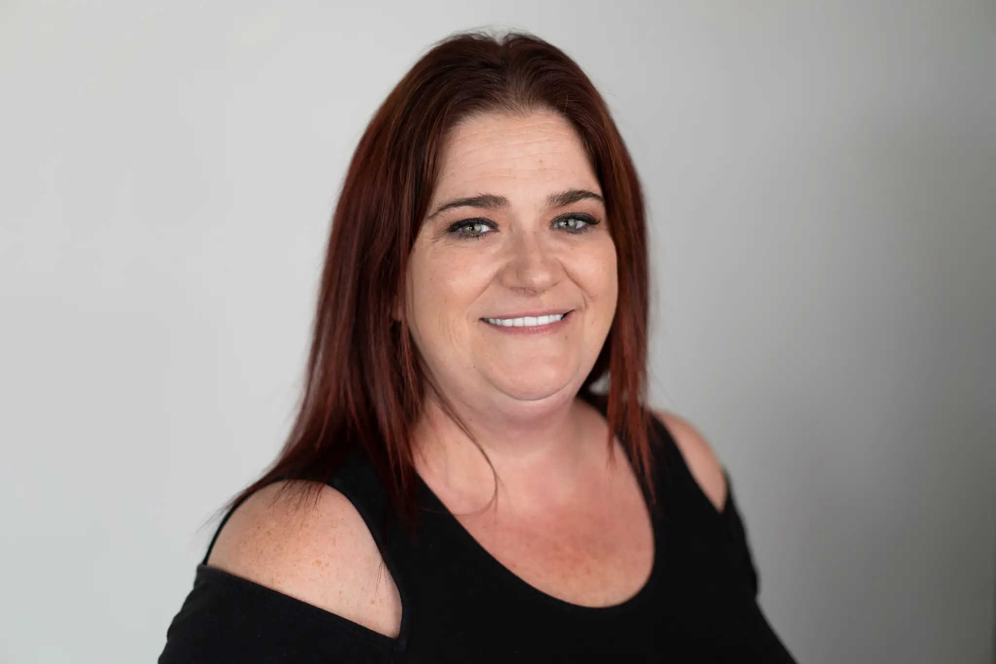 Jeanne, staff member at Indiana Center for Recovery, smiling in a professional headshot.
