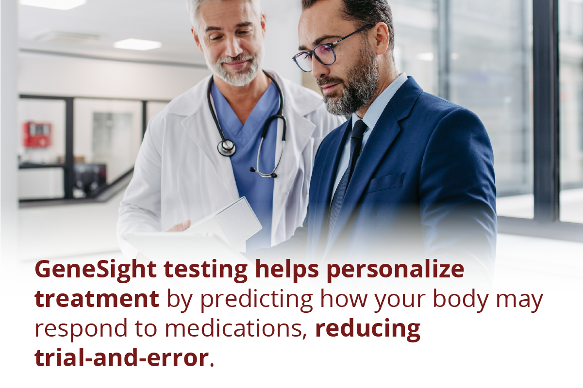 A graphic about GeneSight testing