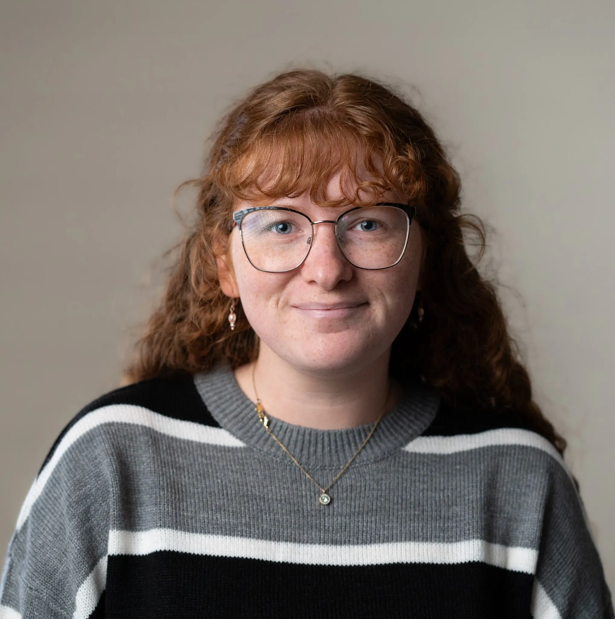 Izett Murphy, Indiana Center for Recovery staff member, smiling in professional portrait