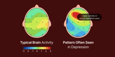 Brain mapping looks at how different areas of your brain are functioning and how they work together