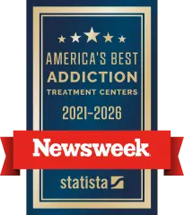 Newsweek America's Best Addiction Treatment Centers 2026 badge